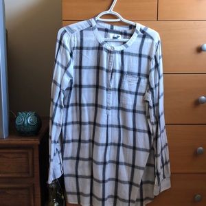 White Plaid Tunic